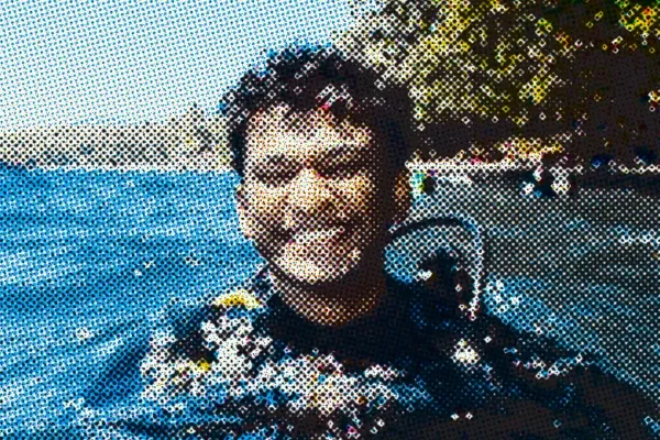 Halftone portrait of Shreyas